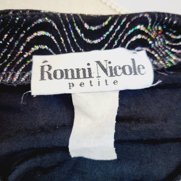 Vintage Black Shimmer Crop Cardigan - Picture 8 of 8